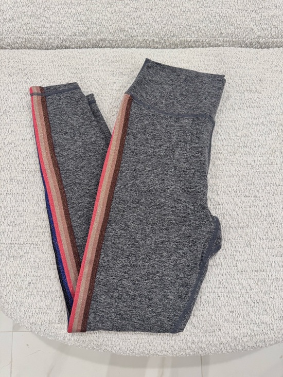 Spiritual Gangster Pants - Spiritual Gangster Gray High Rise Striped Leggings